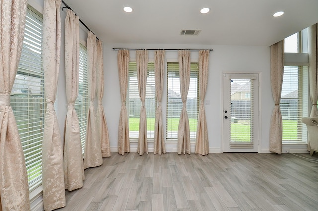3707 Brampton Island Dr, Katy, TX 77494 - doorway with recessed lighting and wood finished floors