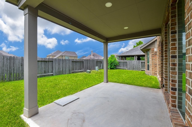 3707 Brampton Island Dr, Katy, TX 77494 - fenced backyard with a patio