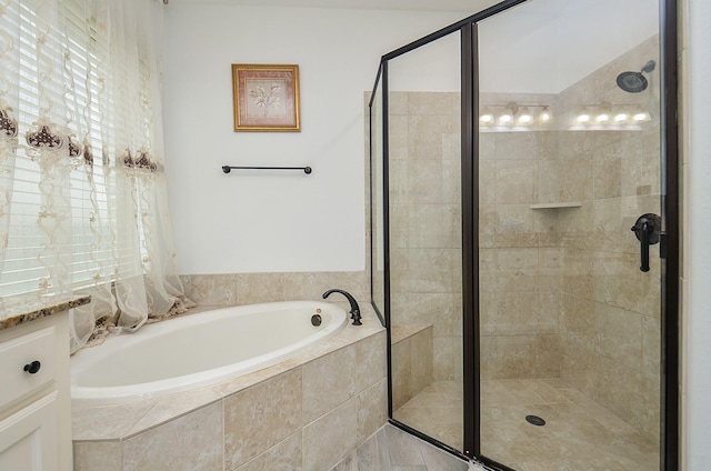 3707 Brampton Island Dr, Katy, TX 77494 - full bath with a garden tub and a stall shower