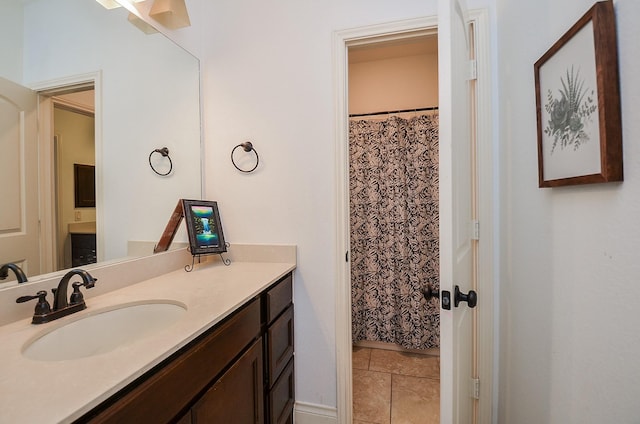 3707 Brampton Island Dr, Katy, TX 77494 - bathroom featuring vanity and tile patterned flooring
