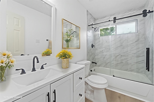 13611 Ortega Ln, Houston, TX 77083 - full bath featuring vanity and enclosed tub / shower combo