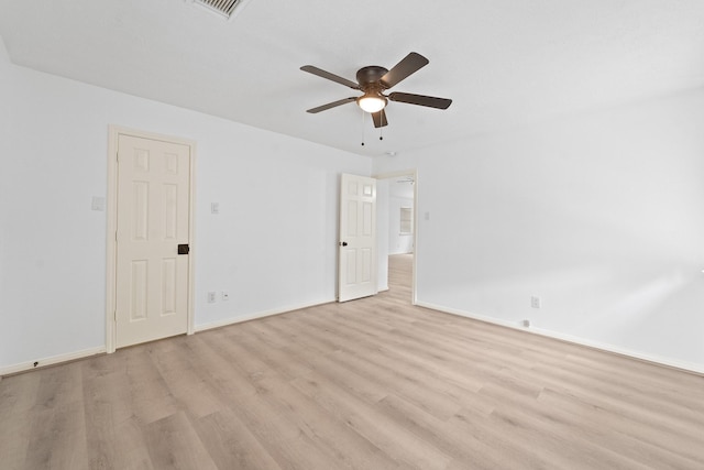13611 Ortega Ln, Houston, TX 77083 - empty room with light wood finished floors and ceiling fan