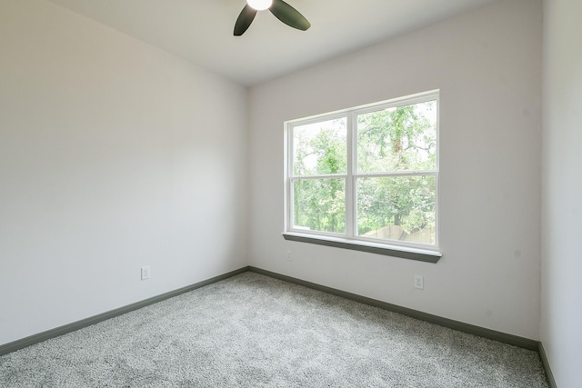8306 E Tidwell Rd, Houston, TX 77028 - empty room featuring carpet flooring and ceiling fan