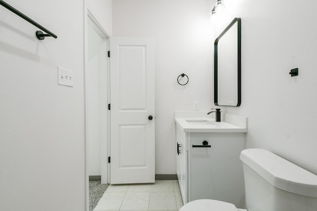 8306 E Tidwell Rd, Houston, TX 77028 - half bath with vanity and tile patterned flooring