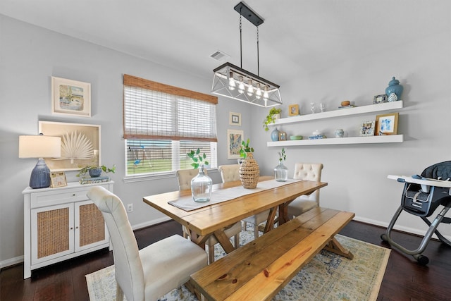 22402 Threefold Ridge Dr, Hockley, TX 77447 - dining area featuring a chandelier and wood finished floors