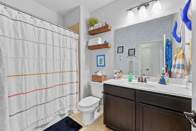 22402 Threefold Ridge Dr, Hockley, TX 77447 - full bathroom featuring vanity and tile patterned flooring