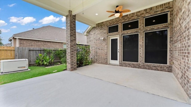 4627 Western Brook Dr, Spring, TX 77388 - view of patio / terrace with a ceiling fan