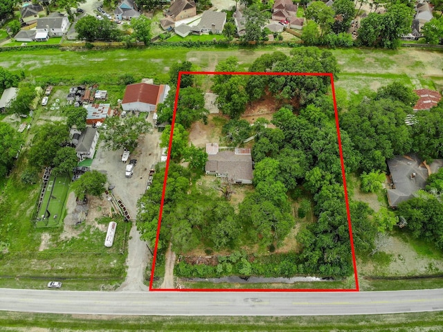 10005 Cypress N Houston Rd, Houston, TX 77070 - aerial perspective of suburban area featuring property boundaries highlighted