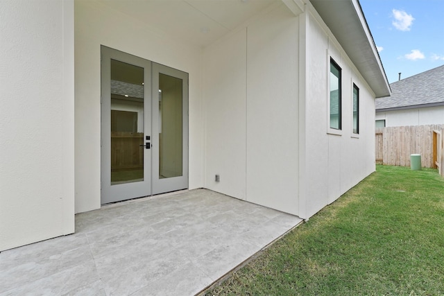 10406 Grove Row Ave, Richmond, TX 77407 - view of patio featuring french doors