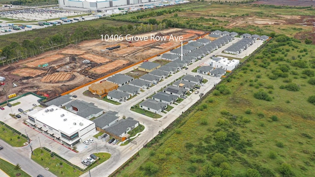 10406 Grove Row Ave, Richmond, TX 77407 - aerial view of property and surrounding area with property boundaries highlighted