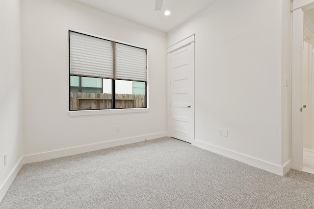 10406 Grove Row Ave, Richmond, TX 77407 - unfurnished bedroom with carpet floors, recessed lighting, and ceiling fan