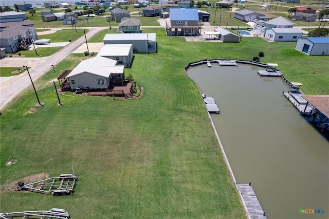 40 Sailfish Lndg, Port Lavaca, TX 77979 - aerial view of residential area featuring a large body of water