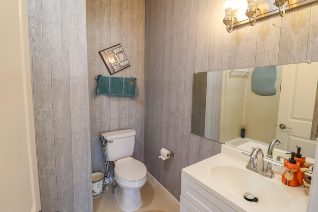 7264 Regency Square Ct, Houston, TX 77036 - full bath with wooden walls and vanity
