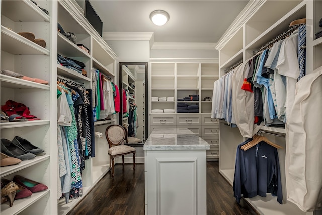 326 W 24th St, Houston, TX 77008 - walk in closet with dark wood finished floors