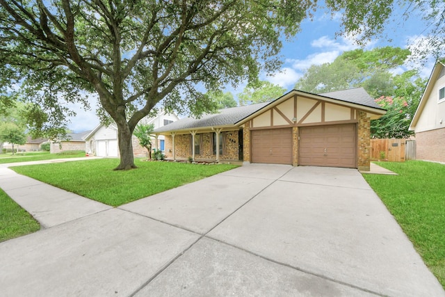 3938 Danpree St, Pasadena, TX 77504 - view of front of property with a garage, brick siding, driveway, and roof with shingles