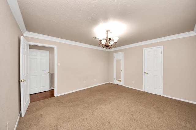 3938 Danpree St, Pasadena, TX 77504 - carpeted spare room featuring a chandelier and crown molding