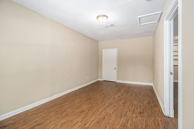 5235 Kingsbury St, Houston, TX 77021 - empty room featuring attic access and wood finished floors