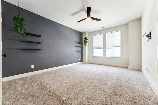 4155 Griggs Rd, Houston, TX 77021 - carpeted spare room with ceiling fan and baseboards