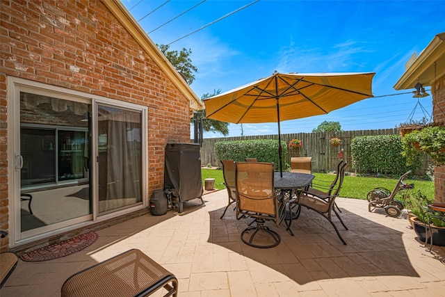 15435 Rio Plaza Dr, Houston, TX 77083 - view of patio / terrace featuring outdoor dining space
