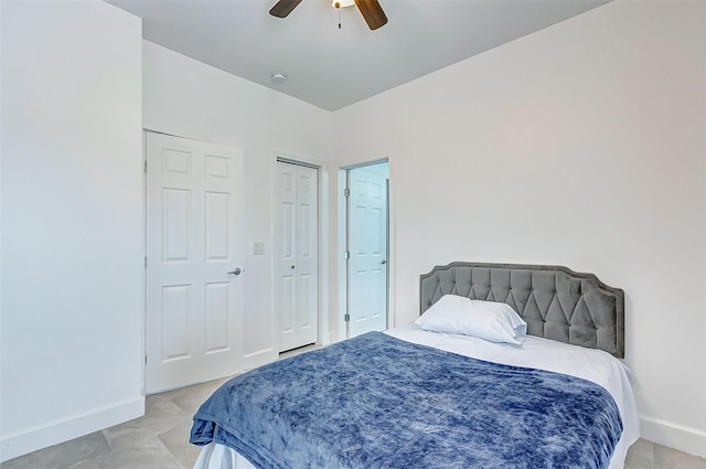 4018 6th St, Galveston, TX 77554 - bedroom featuring baseboards and ceiling fan