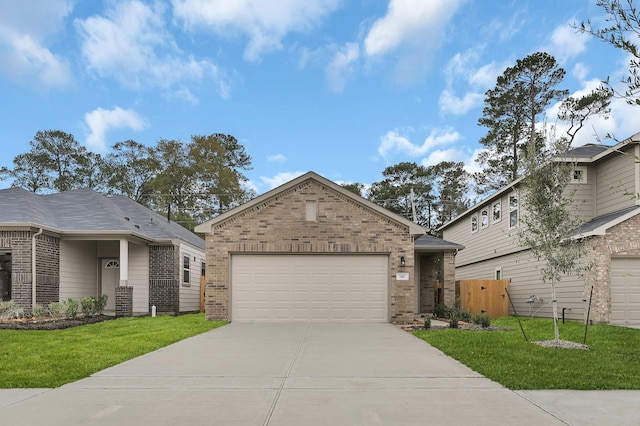 5096 Marcasca Dr, Katy, TX 77493 - view of front of property with brick siding, concrete driveway, and a garage