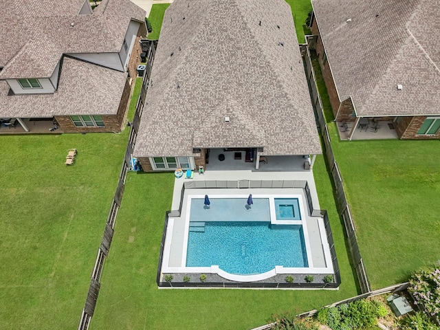 15519 Ponderosa Bend Dr, Cypress, TX 77429 - view of subject property with a pool