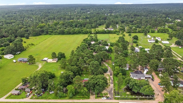 19757 Dorris Dr, Magnolia, TX 77355 - aerial overview of property's location featuring rural landscape