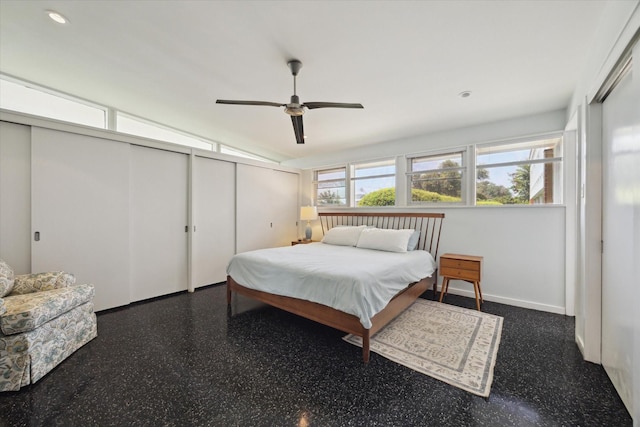 1306 Harbor Vw, Galveston, TX 77551 - bedroom with recessed lighting and a ceiling fan
