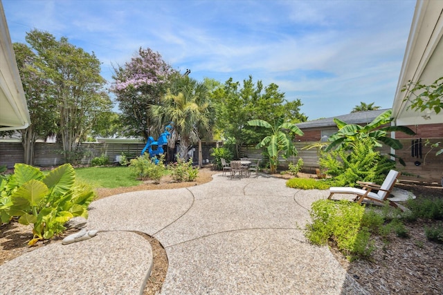 1306 Harbor Vw, Galveston, TX 77551 - fenced backyard with a patio