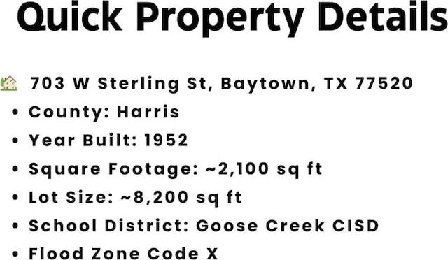 703 W Sterling St, Baytown, TX 77520 - view of miscellaneous listing collateral