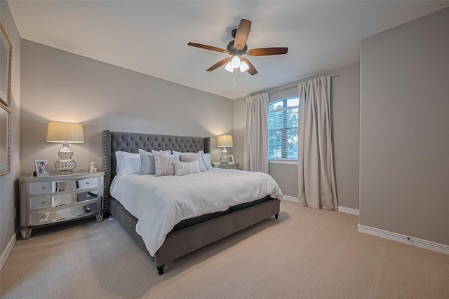 18315 Cape Lookout Way, Humble, TX 77346 - carpeted bedroom with baseboards and ceiling fan