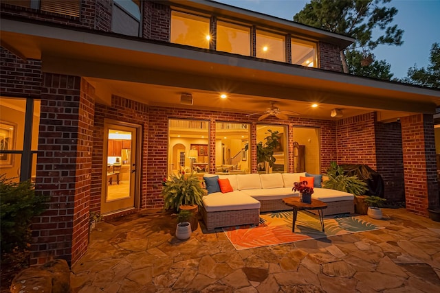 18315 Cape Lookout Way, Humble, TX 77346 - view of patio / terrace featuring an outdoor hangout area
