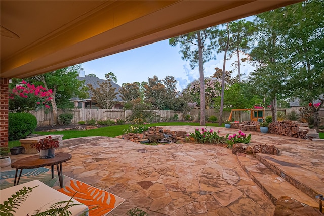 18315 Cape Lookout Way, Humble, TX 77346 - fenced backyard with a patio area