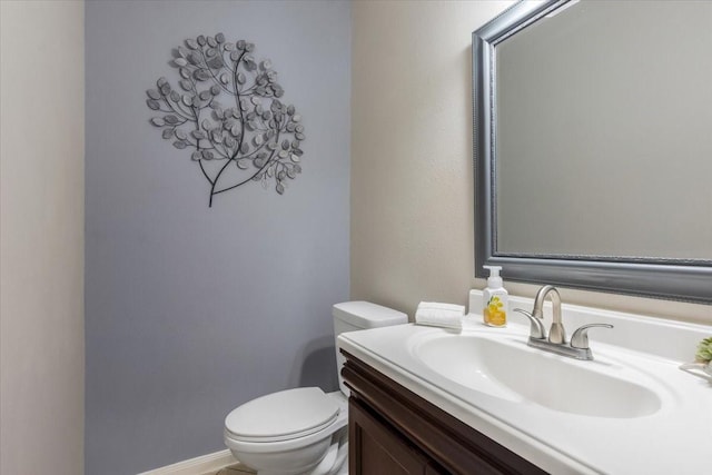 5343 Oak Cove Dr, Houston, TX 77091 - half bathroom with vanity and toilet