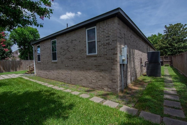 5343 Oak Cove Dr, Houston, TX 77091 - view of side of property with a fenced backyard and brick siding