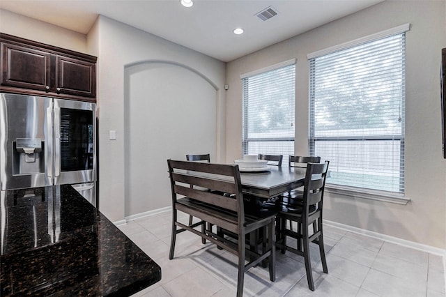 2302 Lakecrest Gardens Dr, Katy, TX 77493 - dining space featuring light tile patterned flooring and recessed lighting