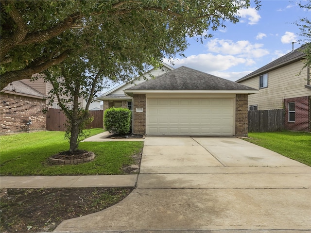 11007 View Pointe Ln, Houston, TX 77034 - view of front of property featuring brick siding, driveway, and roof with shingles