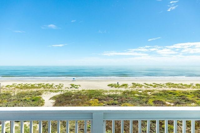 22831 Gulf Dr, Galveston, TX 77554 - water view featuring nearby beach