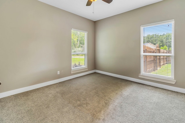 468 Brahman, Onalaska, TX 77360 - carpeted spare room with healthy amount of natural light and a ceiling fan