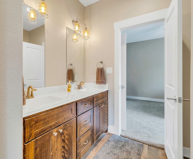 468 Brahman, Onalaska, TX 77360 - full bath featuring double vanity and wood finished floors