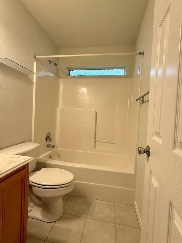 1140 Thomas Dr, Angleton, TX 77515 - bathroom with tile patterned floors, vanity, and shower / tub combination