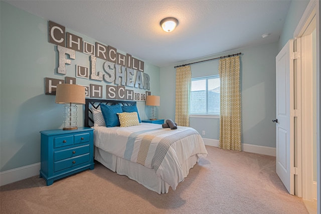 2418 Sandhill Crest Ln, Brookshire, TX 77423 - bedroom with light carpet and a textured ceiling