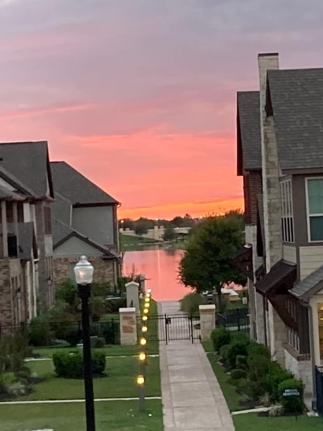 9470 Caddo Ridge Ln, Cypress, TX 77433 - water view with a gate