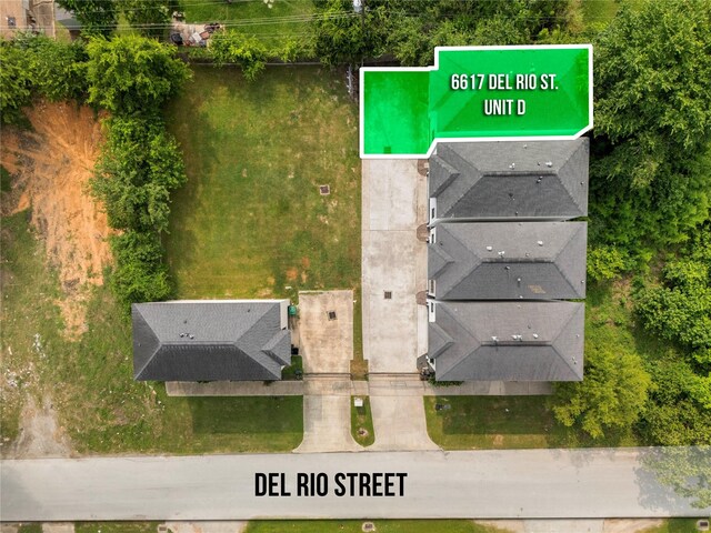 6617 Del Rio St Unit D, Houston, TX 77021 - drone / aerial view