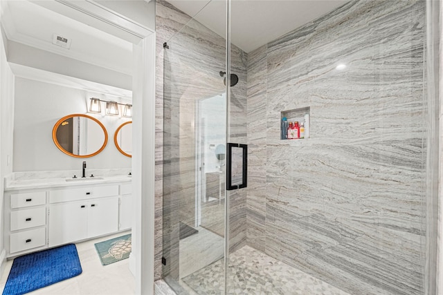 3114 Canterbury Ln, Montgomery, TX 77356 - full bathroom featuring vanity and a shower stall