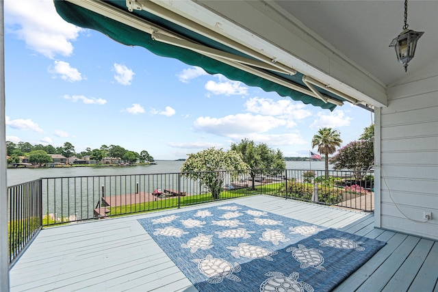 3114 Canterbury Ln, Montgomery, TX 77356 - wooden deck with a water view