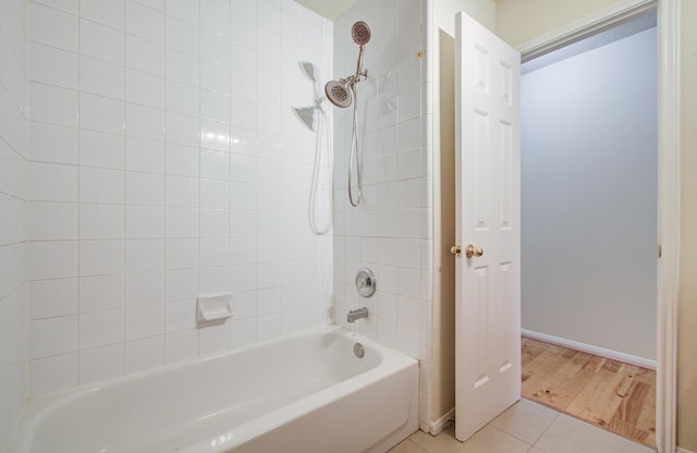 5330 Imperial Grove Dr, Houston, TX 77066 - full bathroom featuring tile patterned floors and shower / washtub combination