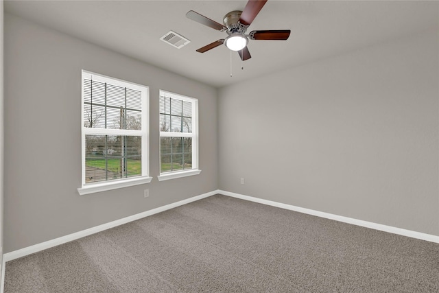 8004 Birmingham St A/B, Unit A/B Houston, TX 77028 - carpeted spare room with ceiling fan and baseboards