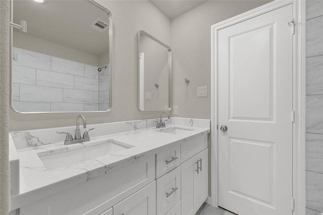8004 Birmingham St A/B, Unit A/B Houston, TX 77028 - full bathroom with double vanity