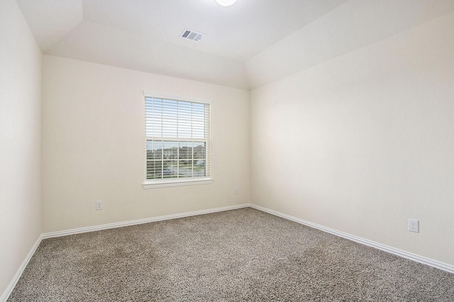 2311 Langley Dr, Rosharon, TX 77583 - carpeted spare room featuring baseboards and vaulted ceiling